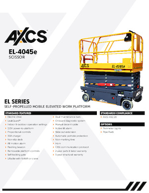 Kolové nůžkové plošiny AXCS EL-4045e