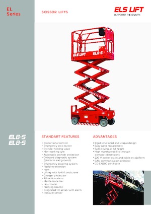 Kolové nůžkové plošiny ELS Lift EL 8-S