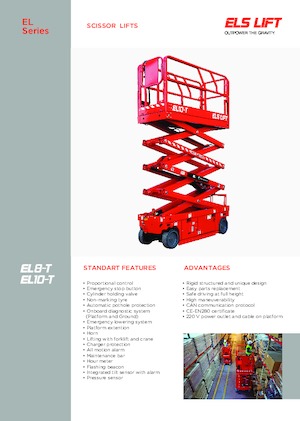 Kolové nůžkové plošiny ELS Lift EL 8-T