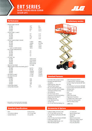 Kolové nůžkové plošiny JLG ERT4769