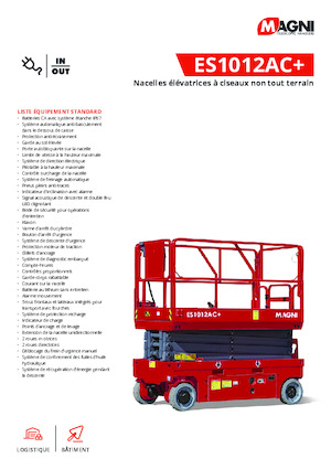 Kolové nůžkové plošiny MAGNI ES1012AC+