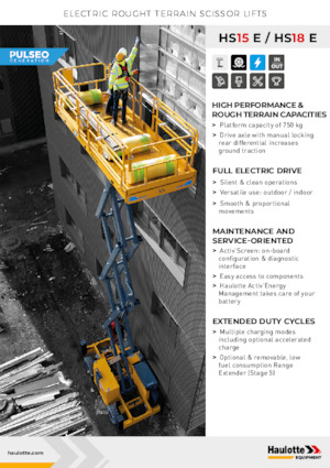 Kolové nůžkové plošiny Haulotte HS18E