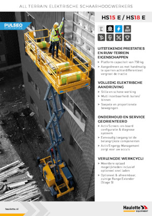 Kolové nůžkové plošiny Haulotte HS18E