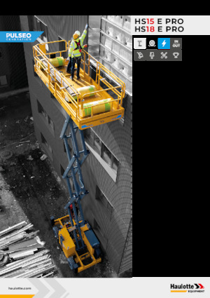 Kolové nůžkové plošiny Haulotte HS15E PRO