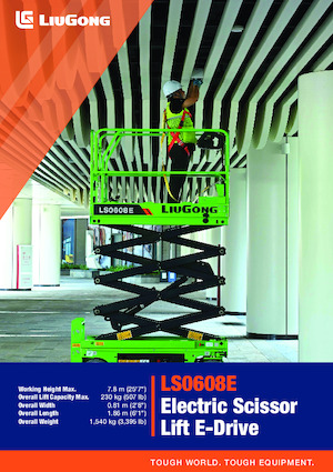 Kolové nůžkové plošiny Liugong LS0608E