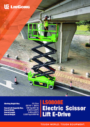 Kolové nůžkové plošiny Liugong LS0808E