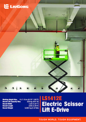 Kolové nůžkové plošiny Liugong LS1412E