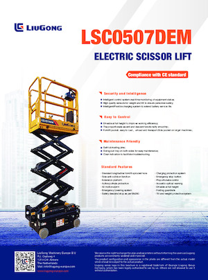 Kolové nůžkové plošiny Liugong LSC0507DEM