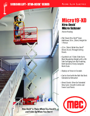 Kolové nůžkové plošiny MEC Micro 19-XD