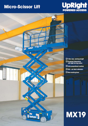 Kolové nůžkové plošiny UpRight MX 19