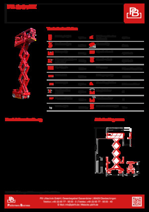 Kolové nůžkové plošiny PB PB ECo S78-7EZ