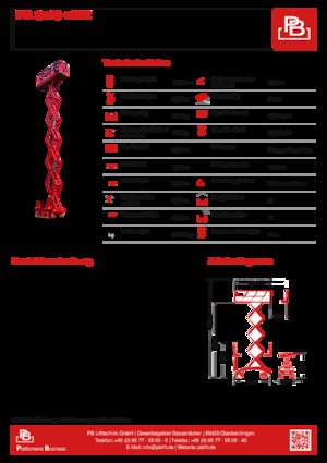 Kolové nůžkové plošiny PB PB S120-12EZ