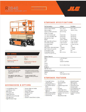 Kolové nůžkové plošiny JLG R2646