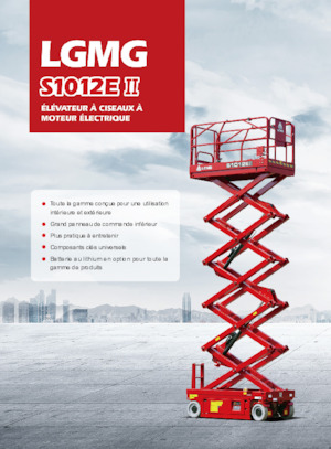 Kolové nůžkové plošiny LGMG  S1012EII-Li