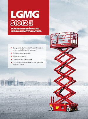 Kolové nůžkové plošiny LGMG  S1012II-Li