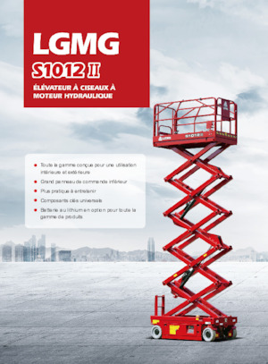 Kolové nůžkové plošiny LGMG  S1012II-Li