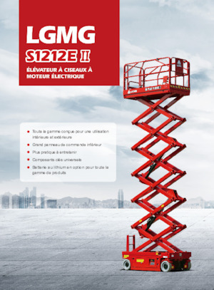 Kolové nůžkové plošiny LGMG  S1212EII-Li