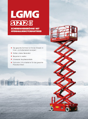 Kolové nůžkové plošiny LGMG  S1212II 