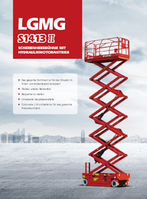 Kolové nůžkové plošiny LGMG  S1413II-Li