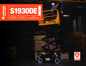 Kolové nůžkové plošiny Liugong S1930DE