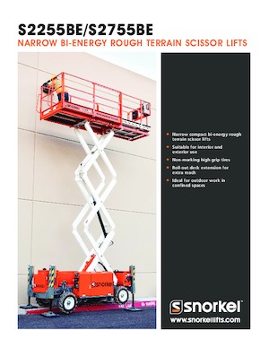 Kolové nůžkové plošiny Snorkel S2755BE