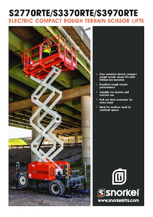 Kolové nůžkové plošiny Snorkel S2770RTE