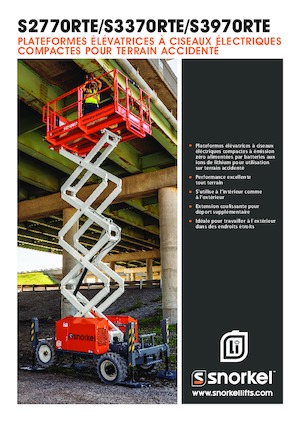 Kolové nůžkové plošiny Snorkel S3370RTE