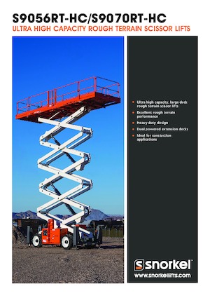 Kolové nůžkové plošiny Snorkel S9056RT-HC