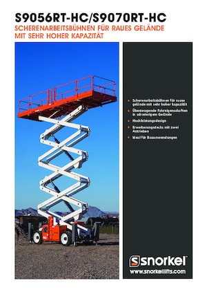 Kolové nůžkové plošiny Snorkel S9056RT-HC