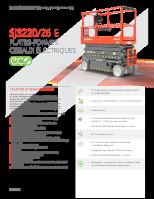 Kolové nůžkové plošiny Skyjack SJ3226E