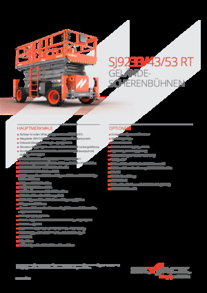 Kolové nůžkové plošiny Skyjack SJ9233 RT