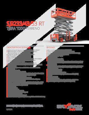 Kolové nůžkové plošiny Skyjack SJ9233 RT