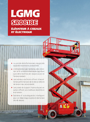 Kolové nůžkové plošiny LGMG  SR0818E