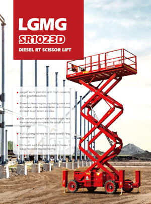 Kolové nůžkové plošiny LGMG  SR1023D