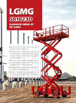 Kolové nůžkové plošiny LGMG  SR1023D