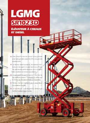 Kolové nůžkové plošiny LGMG  SR1023D