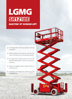 Kolové nůžkové plošiny LGMG  SR1218E