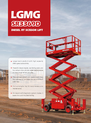 Kolové nůžkové plošiny LGMG  SR3369D