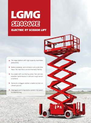 Kolové nůžkové plošiny LGMG  SR4069E