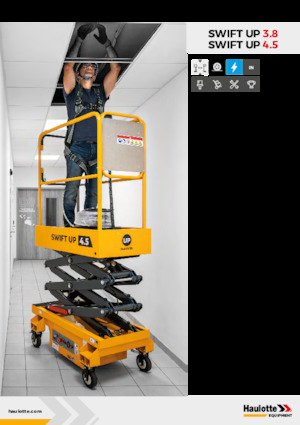 Kolové nůžkové plošiny Haulotte Swift Up 3.8