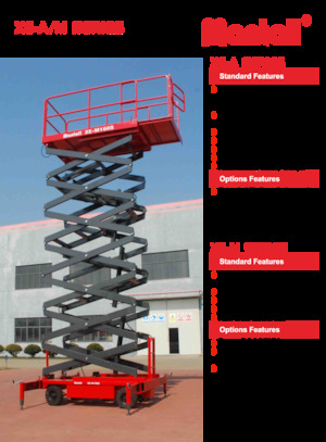 Kolové nůžkové plošiny Mantall XE-A140S