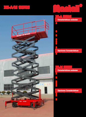 Kolové nůžkové plošiny Mantall XE-A140S