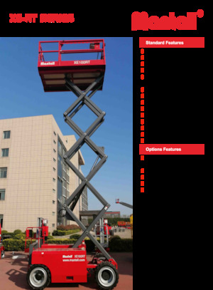 Kolové nůžkové plošiny Mantall XE140RT