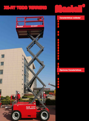 Kolové nůžkové plošiny Mantall XE140RT