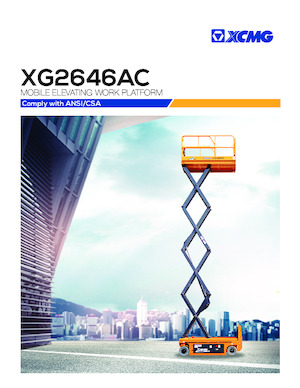 Kolové nůžkové plošiny XCMG XG2646AC 