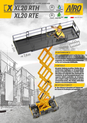 Kolové nůžkové plošiny AIRO XL20 RTE