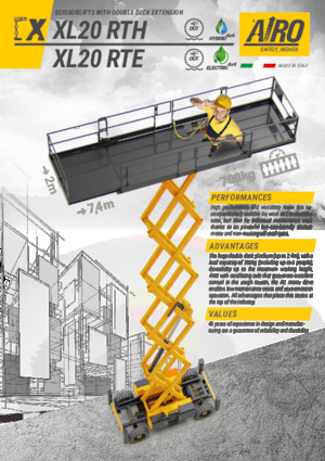 Kolové nůžkové plošiny AIRO XL20 RTE