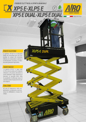 Kolové nůžkové plošiny AIRO XLP5 E DUAL