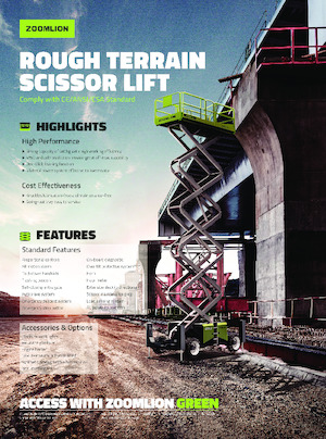 Kolové nůžkové plošiny Zoomlion ZS1623RT