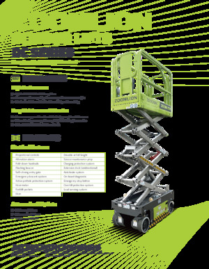 Kolové nůžkové plošiny Zoomlion ZS4045DC